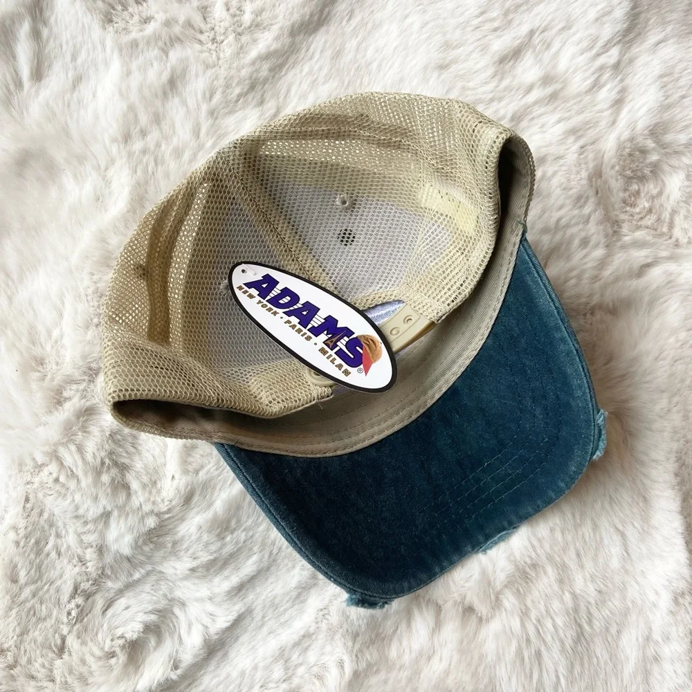 NEW Trucker hat Day Drinking distressed baseball cap women’s baseball mesh OSFM